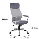 Кресло компьютерное SIGNAL Q-319 св.серый/т.серый